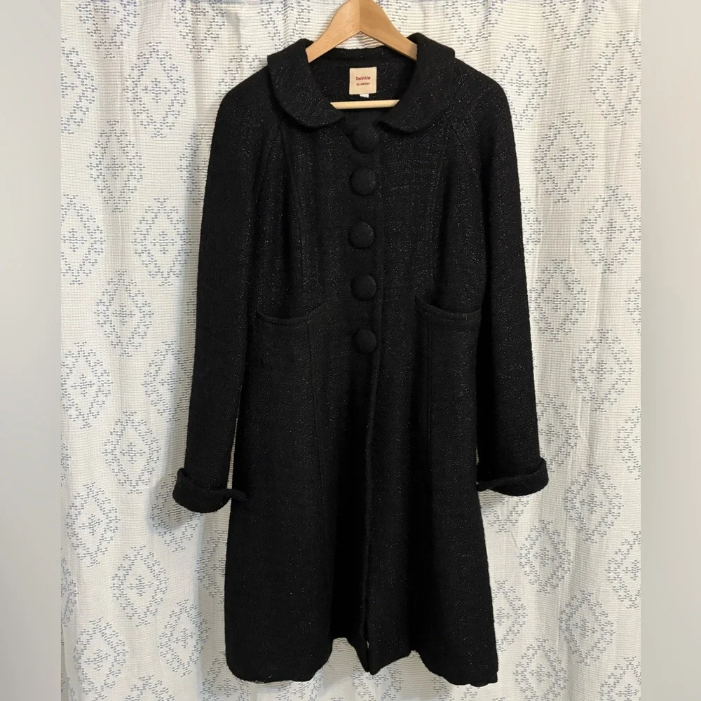 Make me an offer! 😊 Gorgeous, Dramatic Statement Coat - Twinkle by Wenlan - Picture 2 of 15